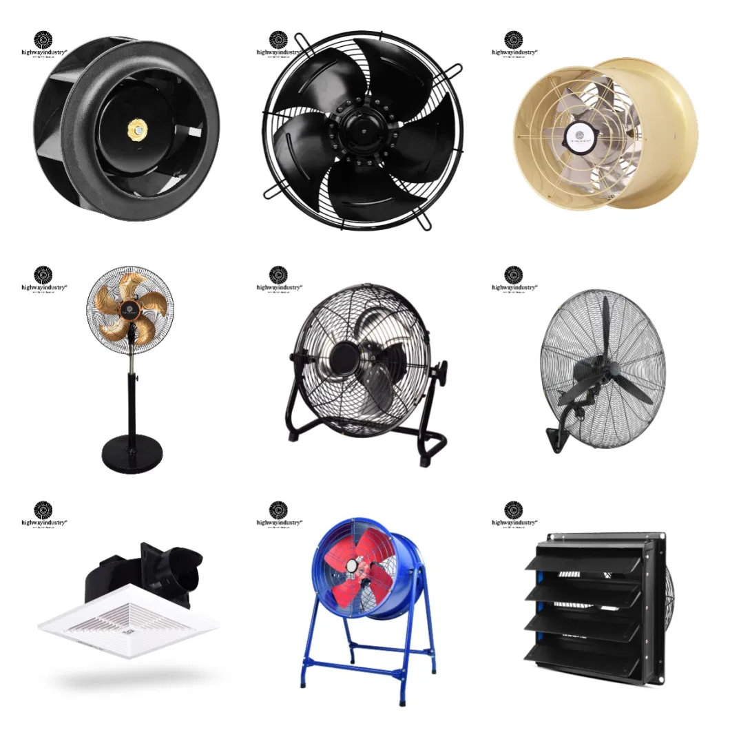 Highway Centrifugal Fan Motor Industrial Electric Climbing Fan Accessories 14/16/18/20 " Brushless Motor out Runner Air Purifier FFU Floor Fan Motor